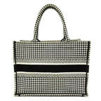 Dior Book Tote Canvas Black White Beauty — view 4