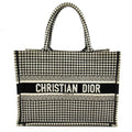 Dior Book Tote Canvas Black White Beauty