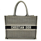 Dior Book Tote Canvas Black White Beauty