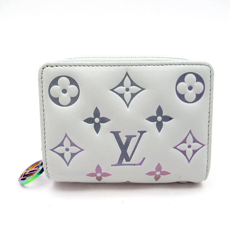 Louis Vuitton Portefeuille le Monogram Embossed Gray Wallet