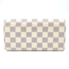 Louis Vuitton Portefeuille Sarah Damier Azur White Wallet — view 2