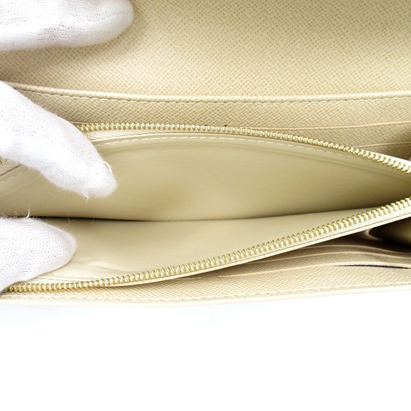 Louis Vuitton Portefeuille Sarah Damier Azur White Wallet — view 5