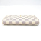 Louis Vuitton Portefeuille Sarah Damier Azur White Wallet — view 3
