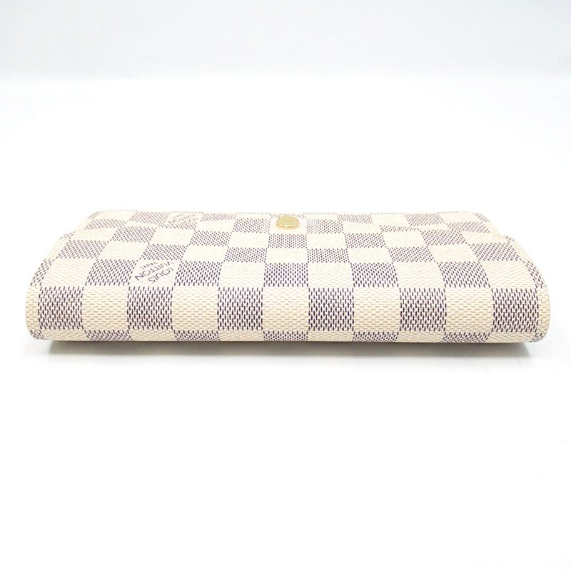 Louis Vuitton Portefeuille Sarah Damier Azur White Wallet — view 3
