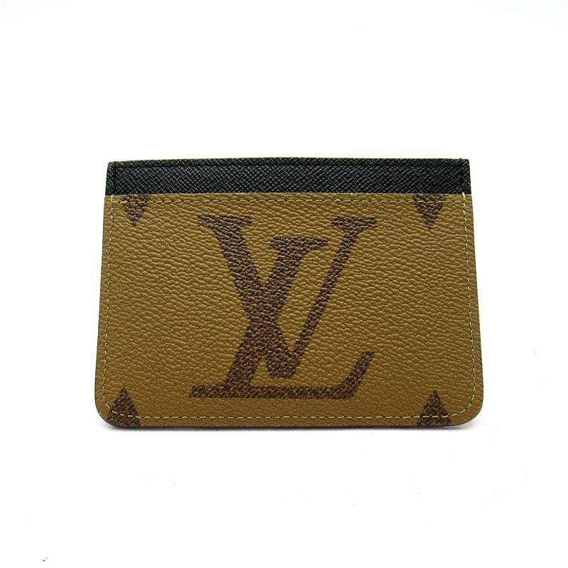 Louis Vuitton Card Holder LV Side Up Monogram Giant Reverse Brown
