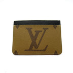 Louis Vuitton Card Holder LV Side Up Monogram Giant Reverse Brown