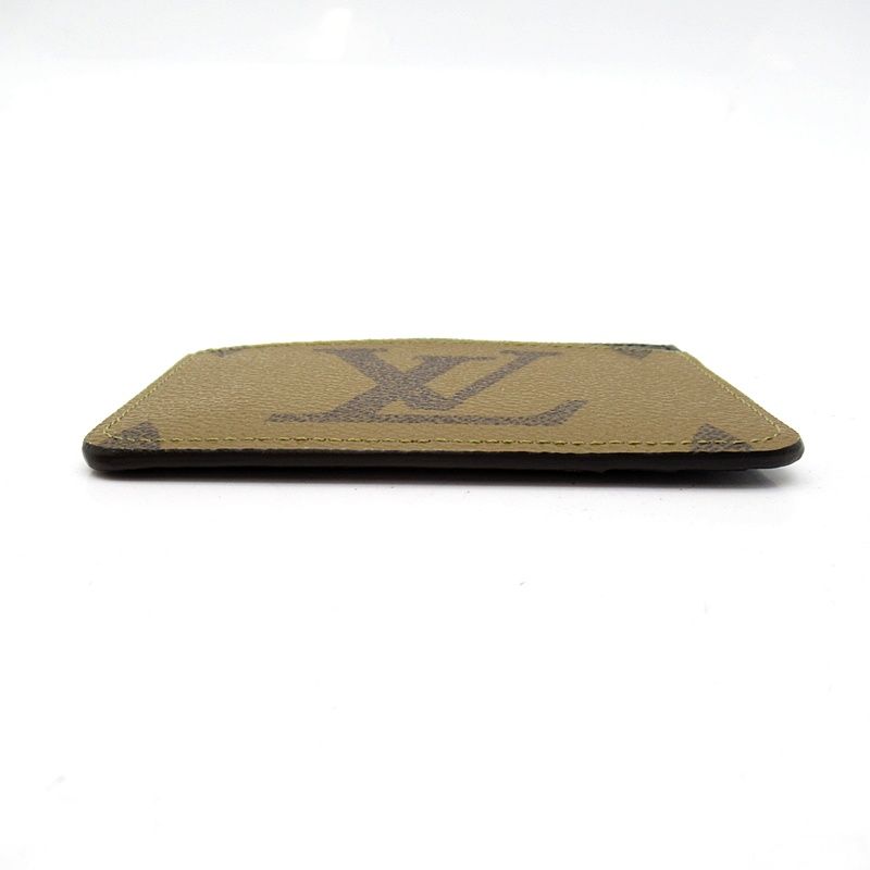 Louis Vuitton Card Holder LV Side Up Monogram Giant Reverse Brown — view 3