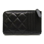 Chanel Classic Zip Card Case Caviar Leather Black — view 2