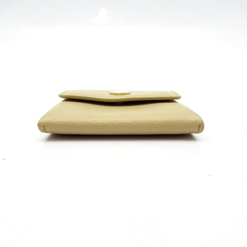 Chanel Coco Button Coin Case Calf Beige — view 3