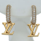Louis Vuitton Earrings Hoop LV Iconic Brass