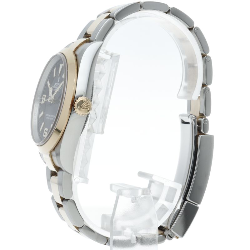 Rolex Watch 18k Yellow Gold SS Black Polished — view 3