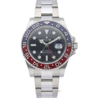 Rolex GMT Master 2 Watch Oyster Box SS Black Polished — view 2