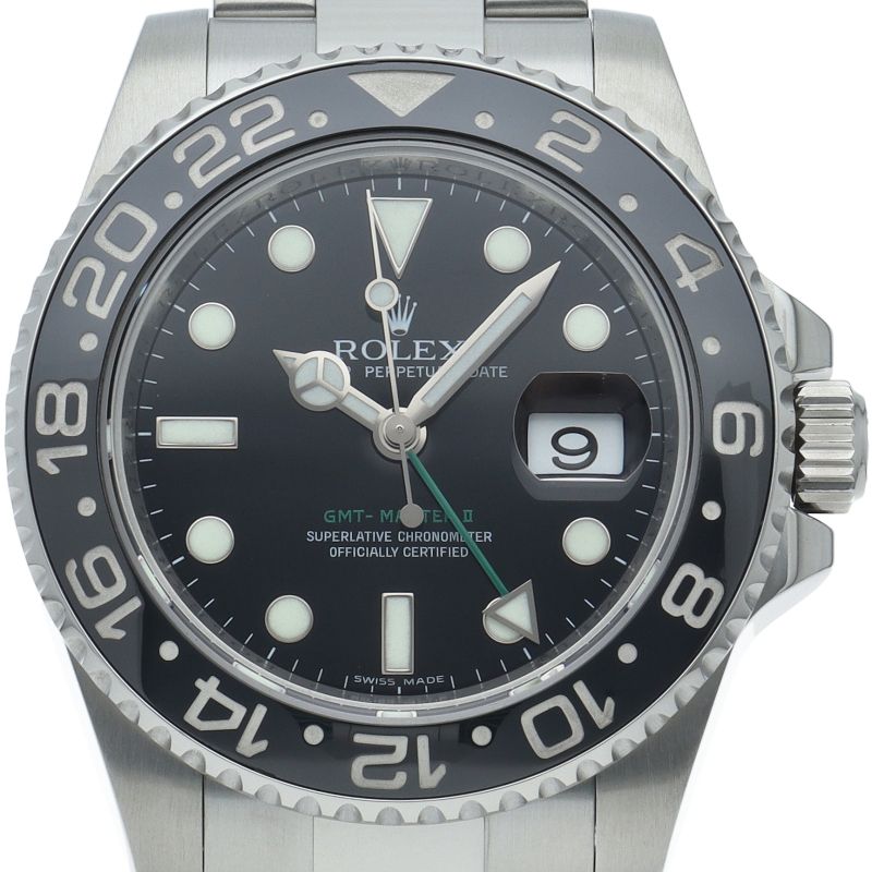 Rolex GMT Master 2 Watch Box SS Black Polished