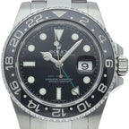 Rolex GMT Master 2 Watch Box SS Black Polished