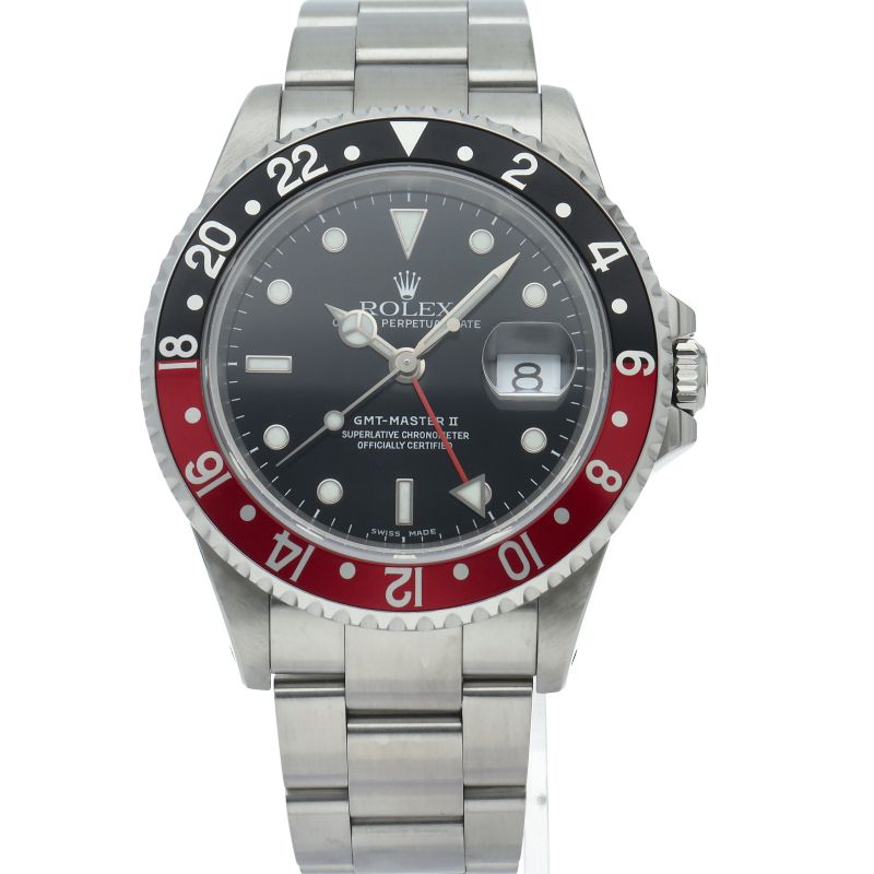 Rolex GMT Master 2 SS Watch Black Polished — view 2