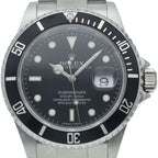 Rolex Submarinade Date Roulette Box SS Watch Black Polished
