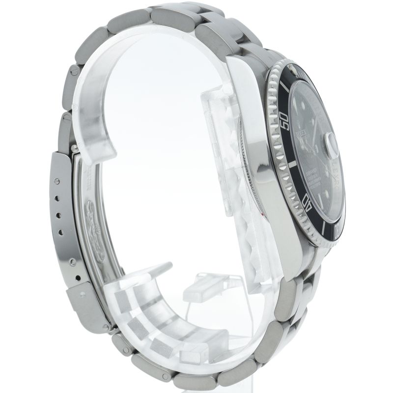 Rolex Submarinade Date Roulette Box SS Watch Black Polished — view 4