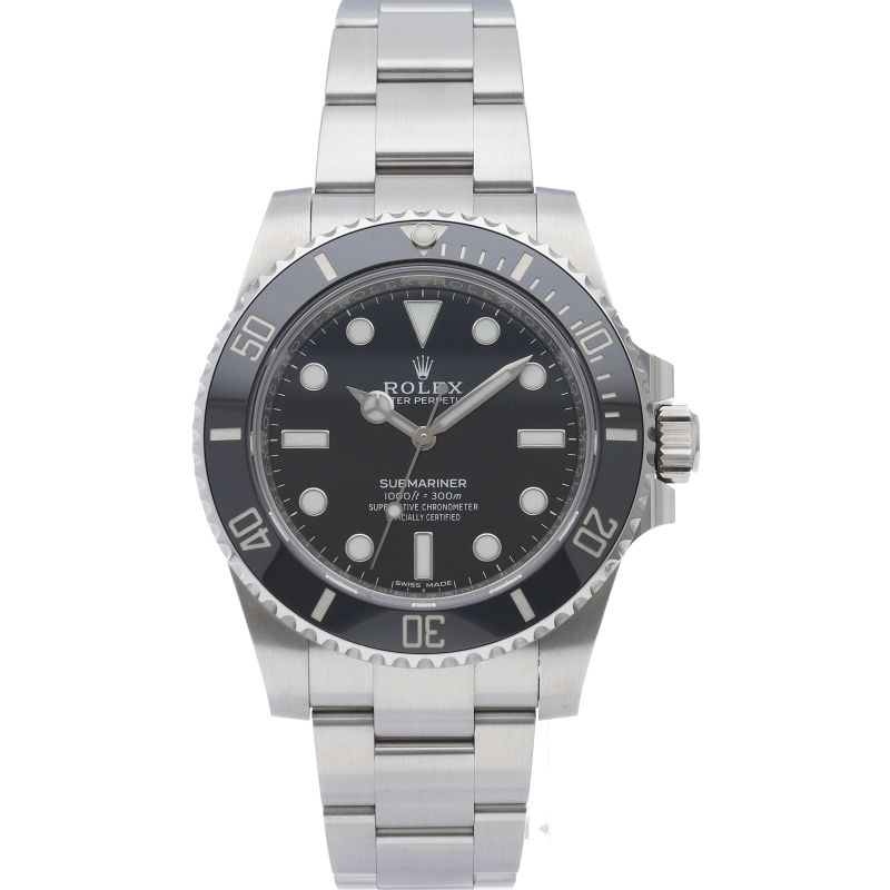 Rolex Submariner Watch Mirror Buckle Box SS Black Polished — view 2
