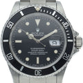 Rolex Submariner Date Tritium Box SS Watch Black Polished Beauty