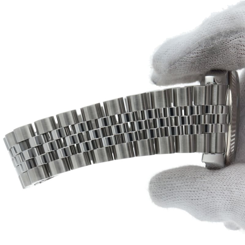 Rolex Datejust 36 Watch Computer Dial Box 18k White Gold SS — view 7