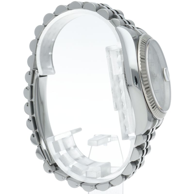 Rolex Datejust 36 Watch Jubilee 18k White Gold SS Silver — view 4