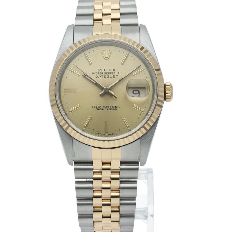 Rolex Datejust Watch Box 18k Yellow Gold SS Chien Color Polished — view 2