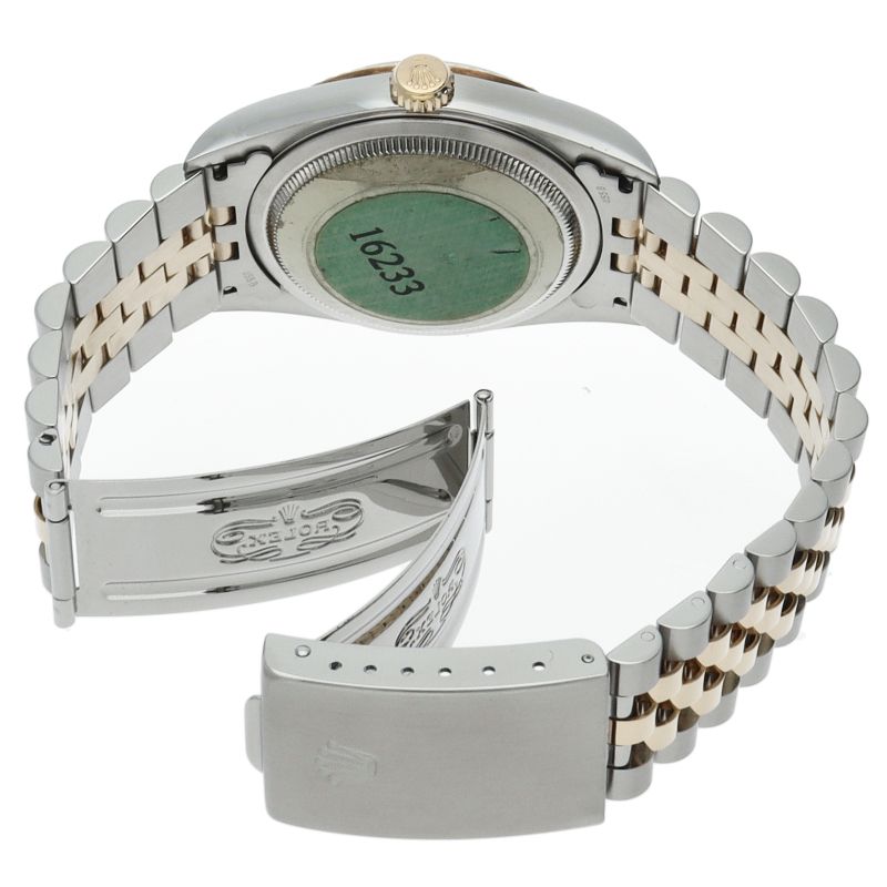 Rolex Datejust Watch Diamond 18k Yellow Gold SS Silver Polished 20 — view 5