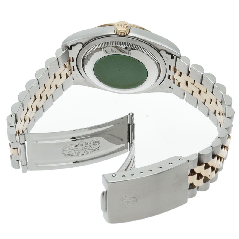 Rolex Datejust Watch Diamond 18k Yellow Gold SS Champagne Color Polished — view 5