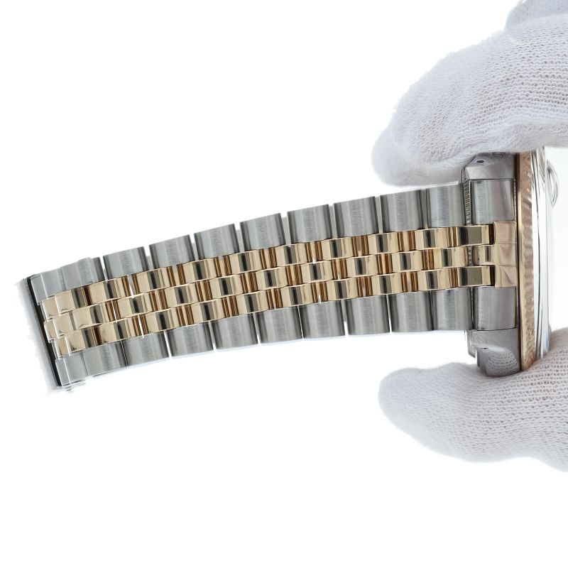 Rolex Datejust Watch Diamond Antique 18k Yellow Gold SS — view 7