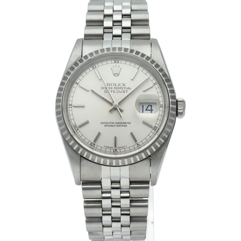 Rolex Datejust Watch Box SS Silver Polished — view 2