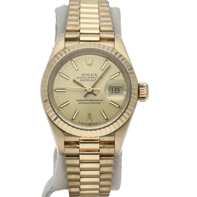 Rolex Datejust Watch 18k Yellow Gold Chien Color Polished — view 2