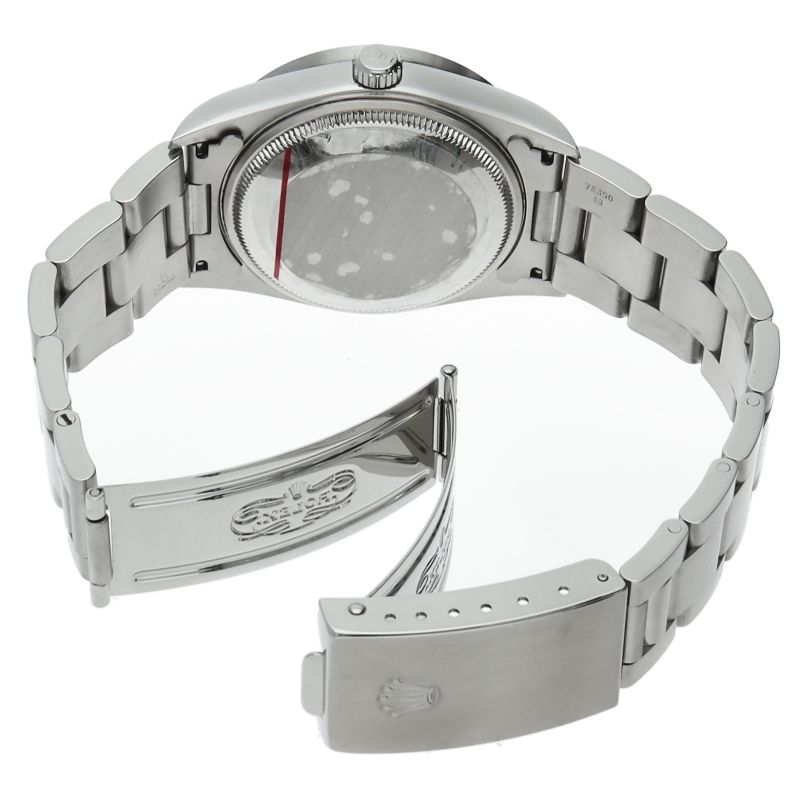 Rolex Oyster Perpetual Date Watch SS Blue Polished — view 5