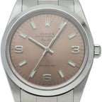 Rolex Air King Box SS Watch Pink Polished