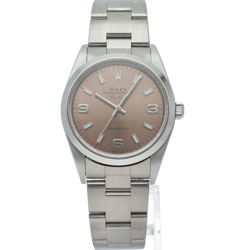 Rolex Air King Box SS Watch Pink Polished — view 2