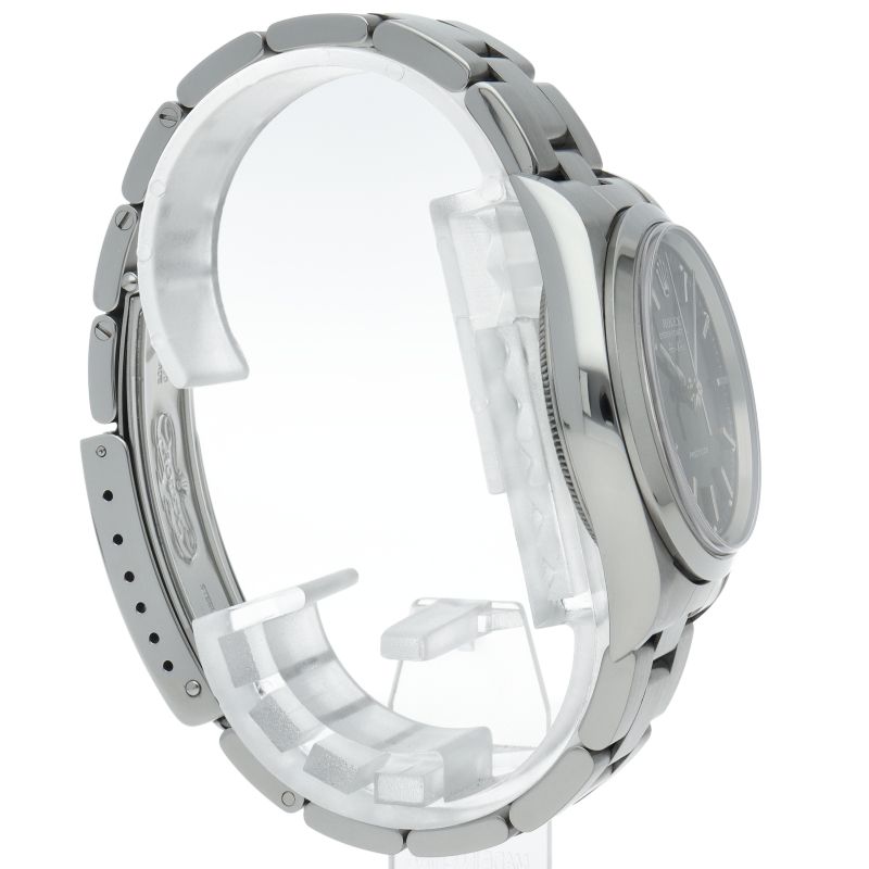 Rolex Air King Box SS Watch Black Polished — view 4