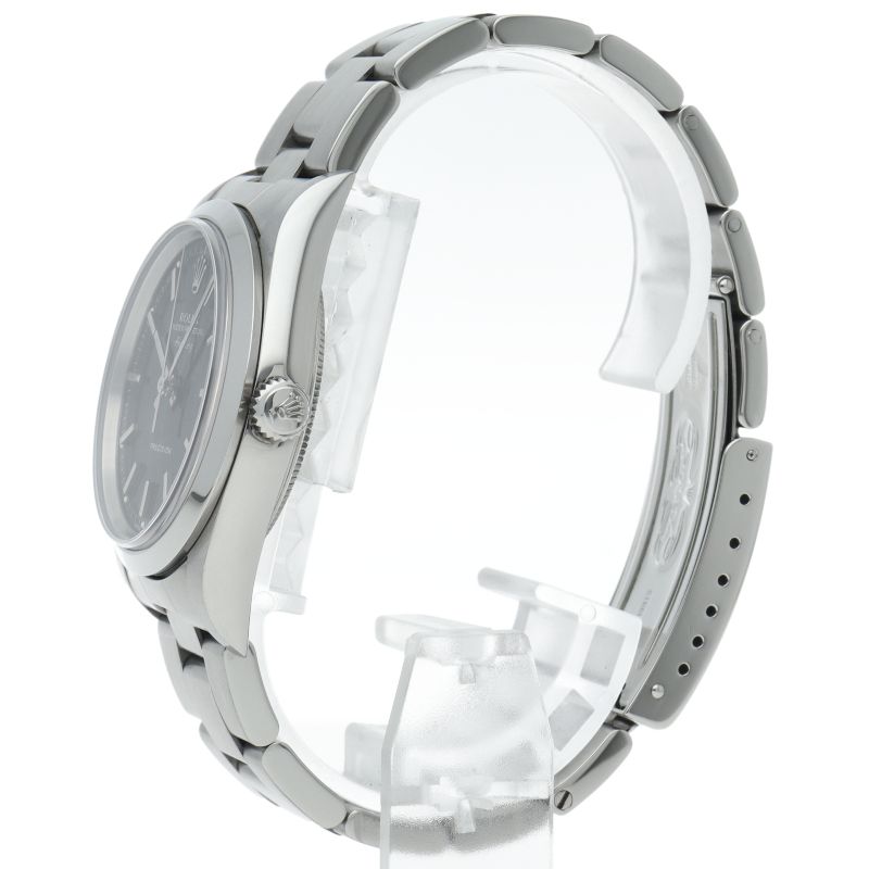 Rolex Air King Box SS Watch Black Polished — view 3