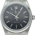 Rolex Air King Box SS Watch Black Polished