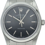 Rolex Air King Box SS Watch Black Polished