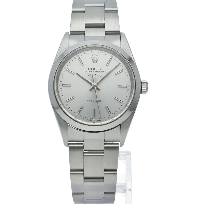 Rolex Air King Box SS Watch Silver Polished — view 2