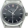 Rolex Air King Antique SS Watch Black Polished