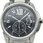 Cartier Caliber de Watch Box SS Black Polished