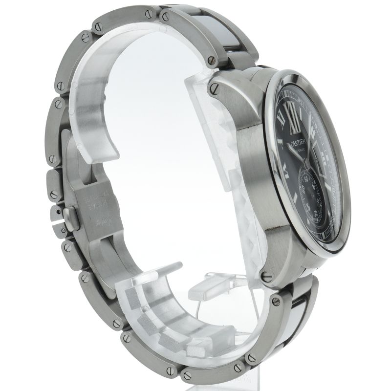 Cartier Caliber de Watch Box SS Black Polished — view 4