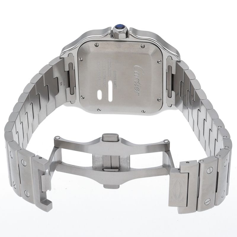 Cartier Santos de Cartier Watch LM Blue SS Specification — view 5