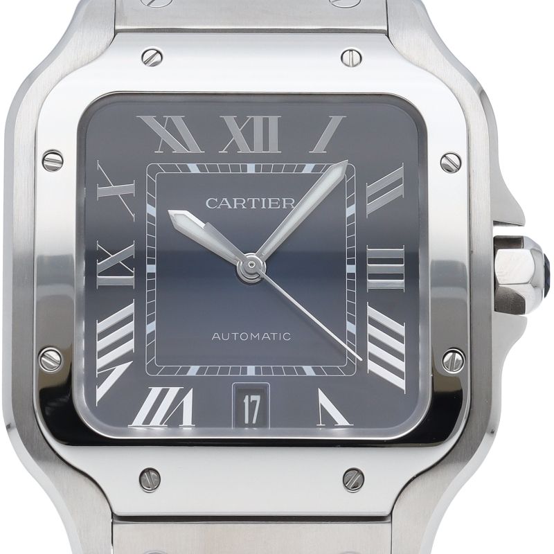 Cartier Santos de Cartier Watch LM Blue SS Specification