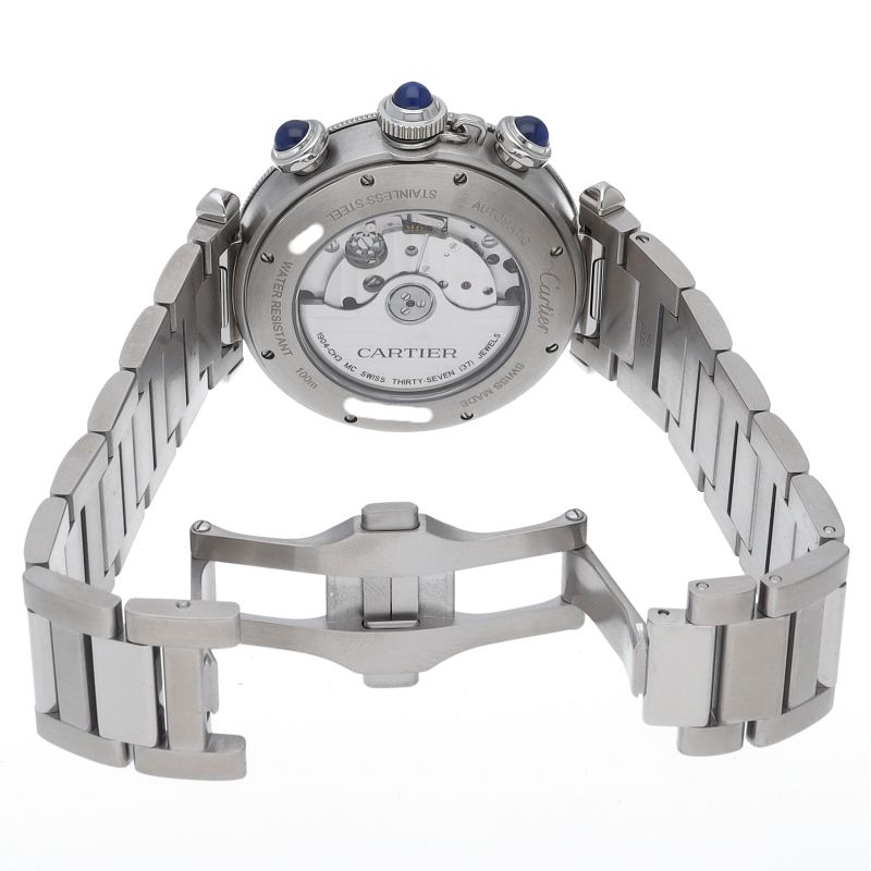 Cartier Pasha de Cartier Watch Chronograph 41 Gray Box SS — view 5