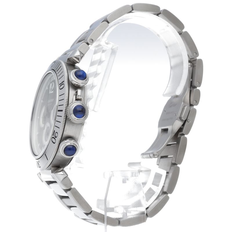 Cartier Pasha de Cartier Watch Chronograph 41 Gray Box SS — view 3