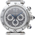 Cartier Pasha de Cartier Watch Chronograph 41 Gray Box SS