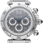 Cartier Pasha de Cartier Watch Chronograph 41 Gray Box SS