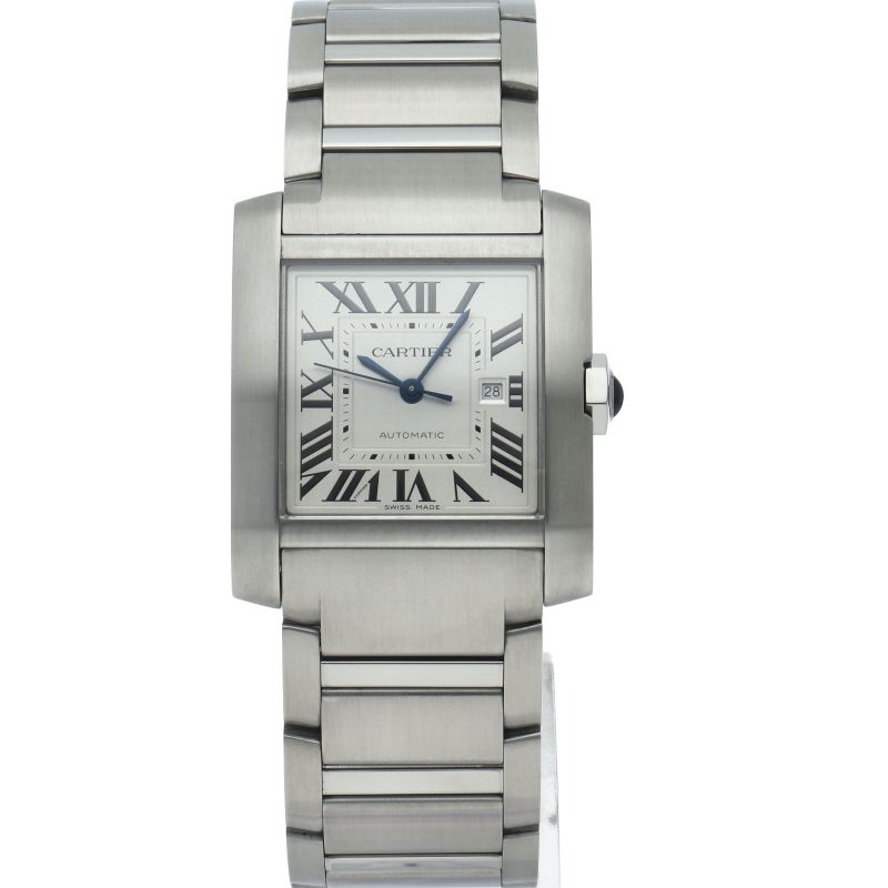 Cartier Tank Francaise LM Watch Auto Box SS Silver Polished — view 2