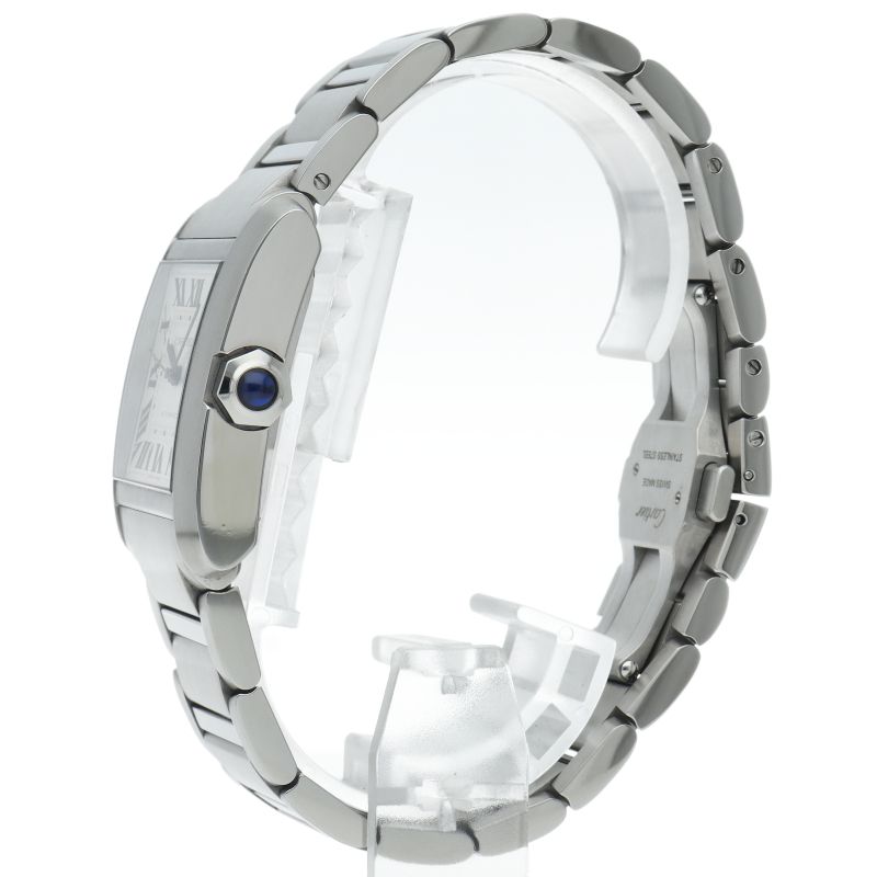Cartier Tank Francaise LM Watch Auto Box SS Silver Polished — view 3